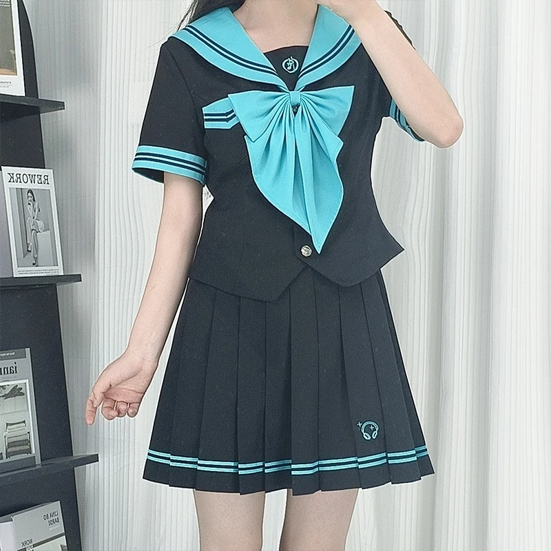 Hatsune Miku's süße und süße JK-Matrosenuniform Hatsune Miku Schulmädchen-Uniform-Set Ogura Yuzu Schuluniform im japanischen Stil