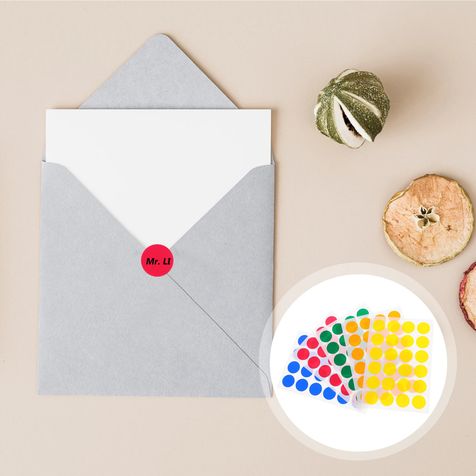 

720 шт. наклейки цветные цветные этикетки скрапбук круглый клей кодирование малыш