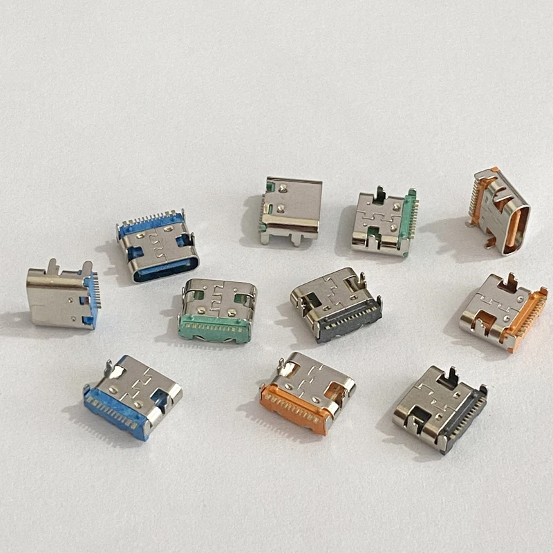 Cltgxdd 20 Stück 16-Pin Typ-C Buchse USB3.1 SMT SMD DIP Stecker Hochstrom-Ladeanschluss für PCB-Leiterplatten-Reparatur DIY – Detail 7