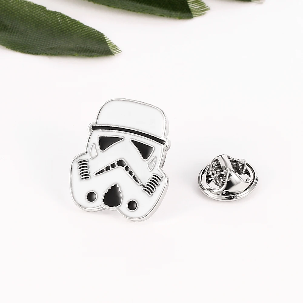 Star Wars Brooch Cosplay Imperial Stormtrooper Badge Enamel Metal Brooch Clothing Backpack Pin for Fans Jewelry Accessories Gift