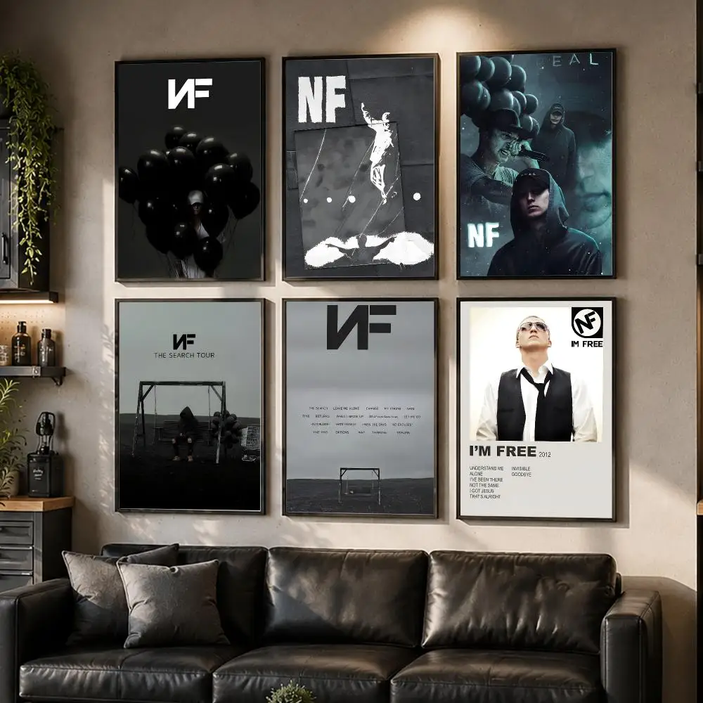 Rapper Singer N-NF Poster HD Waterproof Self-Adhesive Wall Art – Multi-Scene Use Top Gift Pick