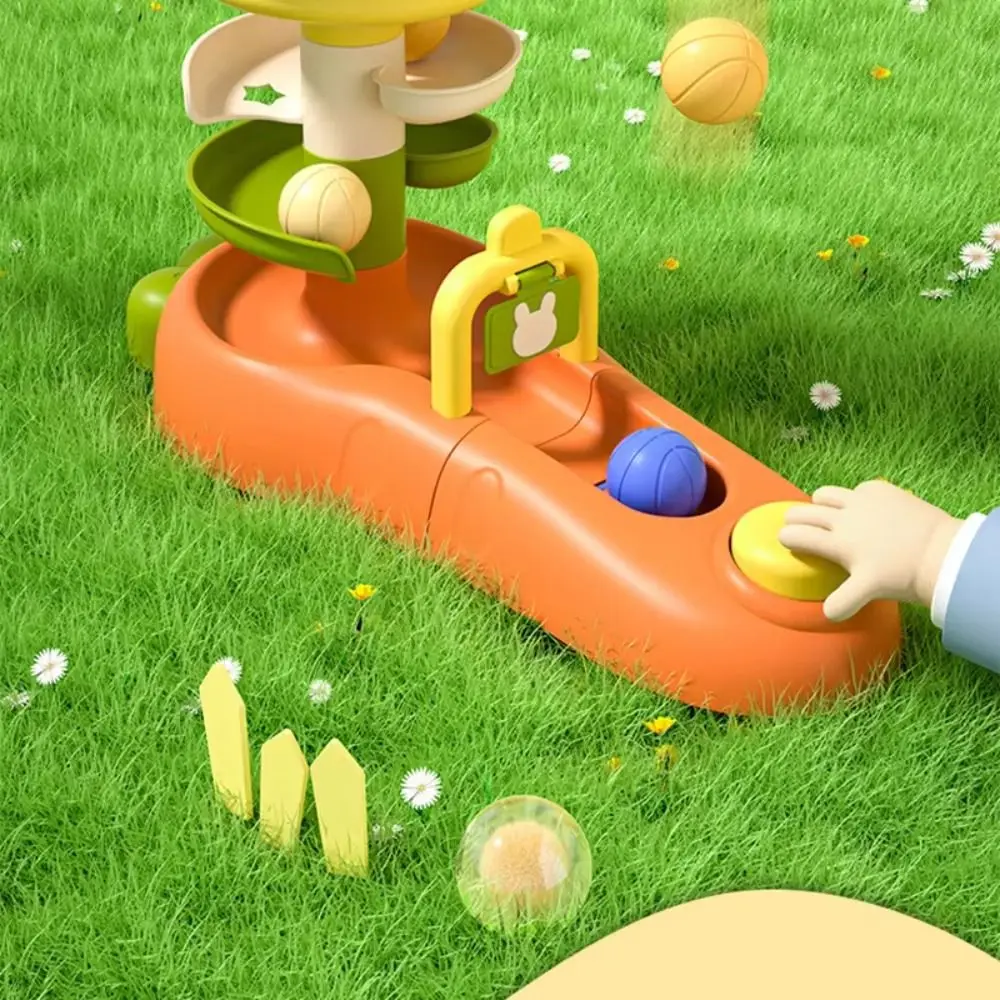 

Вращающаяся башня-лабиринт с падающими шариками для развития координации рук и глаз, 5-уровневая, с кроликом и машинкой