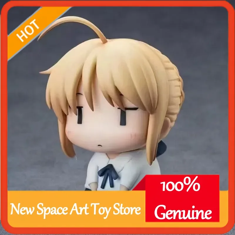 

Q Version Saber Аниме Фигурка - Fate Stay Night UBW Altria Pendragon Коллекционная игрушка Модель Забавное лицо Сидящая поза Поза Подарок фанатам