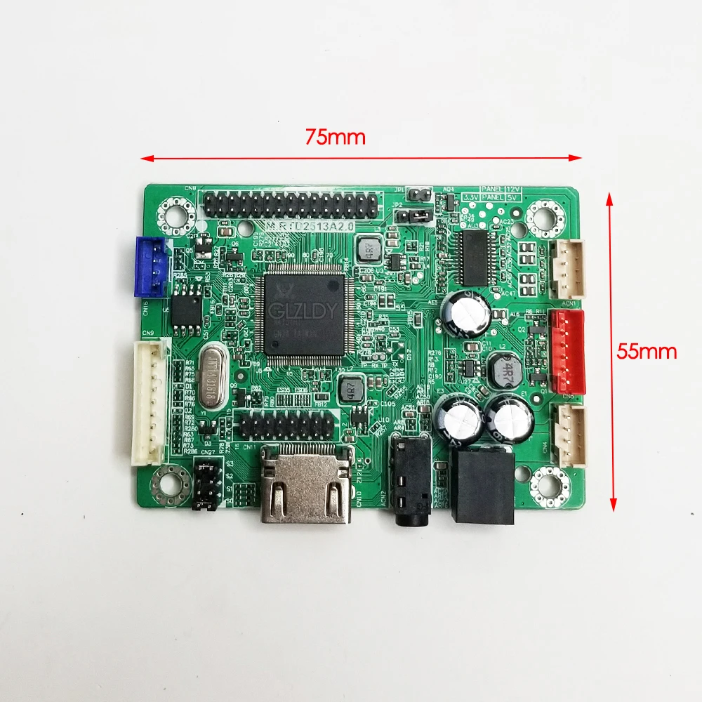 RTD2513 mini płyta sterownicza LCD HDMI do LVDS skok cap program napęd bezpłatny wyświetlacz laptopa płyta kontrolera 1366x768 przycisk audio