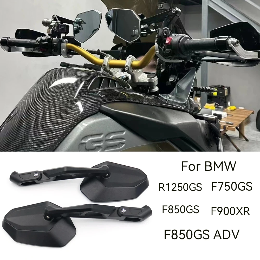 For BMW F850 GS ADV F750 850 GSA F 900 GS AD R1250GS R1200GS Mirrors Moto Rear view  CNC Mirror F850GS F750GS F800GS F900GS