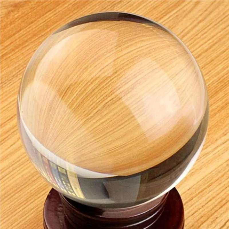 

6Pcs 40Mm Clear Glass Crystal Ball Healing Sphere Photography Props Gifts-AA25