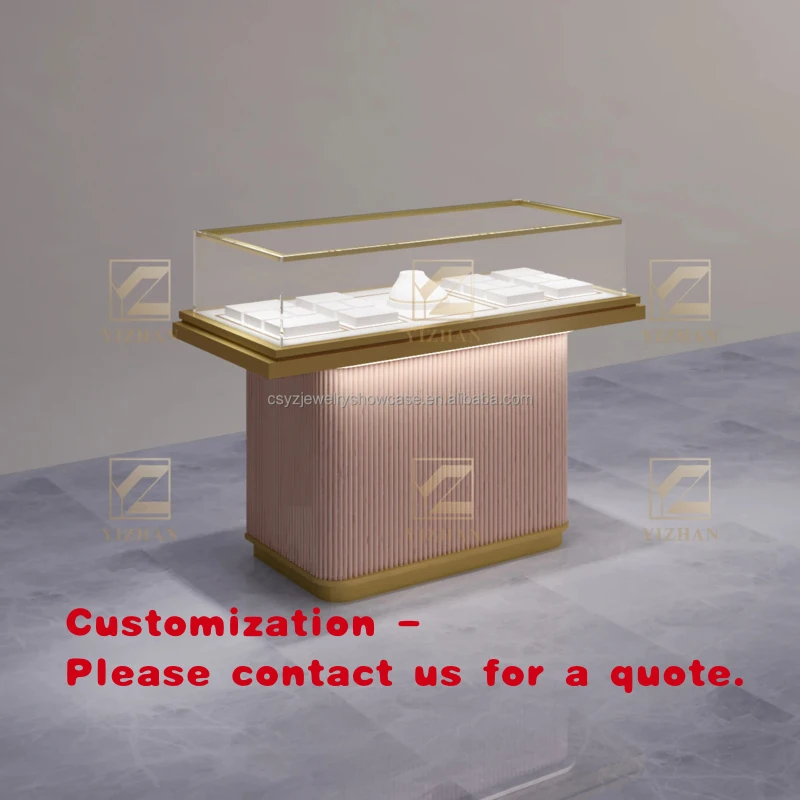 custom.Modern High-End LED Light Window Cabinets Showcase Jewelry Store Interior Design Store Counter and Mall Display