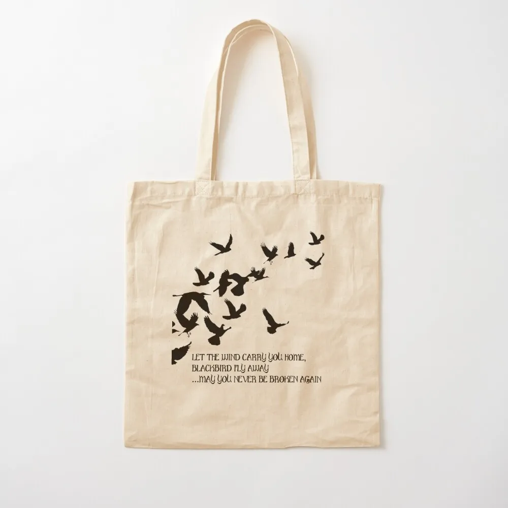 Blackbird, Alter Bridge - Lyrics Tote Bag tote bag screen shopping bag Gift bags Canvas Tote