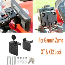 For Garmin Zumo XT or XT2 mount GPS Lock Kit Locking Mounting bracket Aluminum Holder Navigation