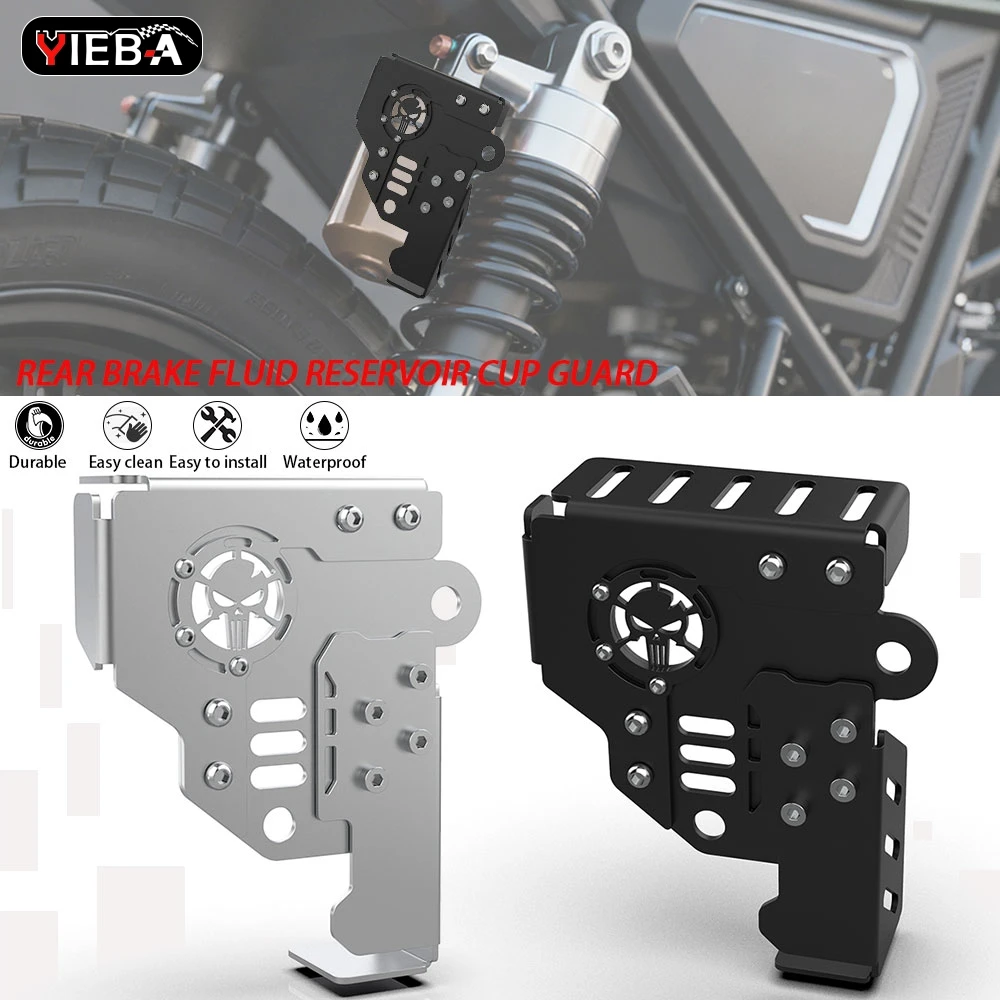 

2026 Rock 250 Motorcycle Accessories Rear Brake Fluid Reservoir Cup guard For BENDA Napoleonbob Chinchilla 450 500 2023 - 2025