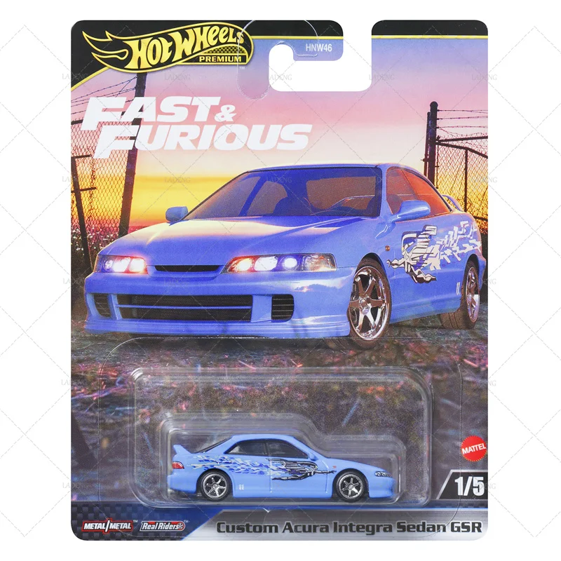 Hot Wheels Car Fast & Furious Acura Integra Sedan Benz 500 SEL Toyota Land Cruiser FJ43 1/64 Metal Die-cast Model Toy HNW46