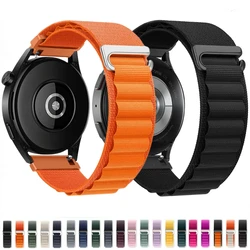 20mm 22mm Loop Nylon Strap For Samsung Watch 6 5 4 3 Huawei Watch 4/GT3 Pro/GT4 46mm Bracelet Wristband For Amazfit GTR/GTS Band