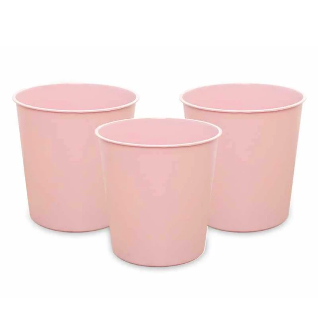 Papelera de basura de estilo moderno 3 piezas color rosa S AliExpress