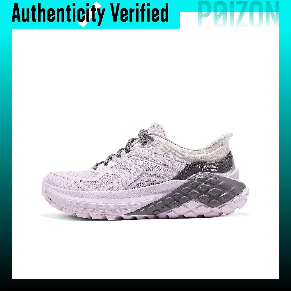 Skechers Monster Textile, Synthetic Leather Low top Running Shoes Women's Pink Purple 150681-LAV