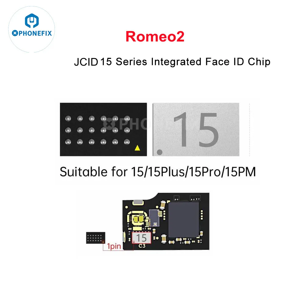 Imagem -04 - Integrado Face id Chip para Telefone Projetor de Ponto Malha ic Leitura e Gravação X12 13 14 15pm Pad Pro3 pc Peças 10 Peças jc Romeo2