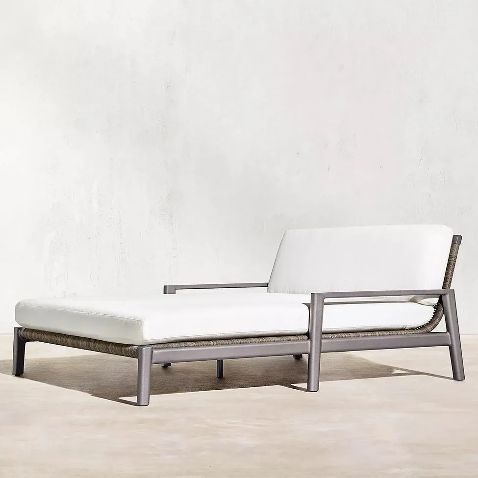 في الهواء الطلق حمام سباحة صالة كرسي الروطان مقاوم للماء واقية من الشمس كرسي الشاطئ فناء حديقة شرفة الترفيه في الهواء الطلق السرير