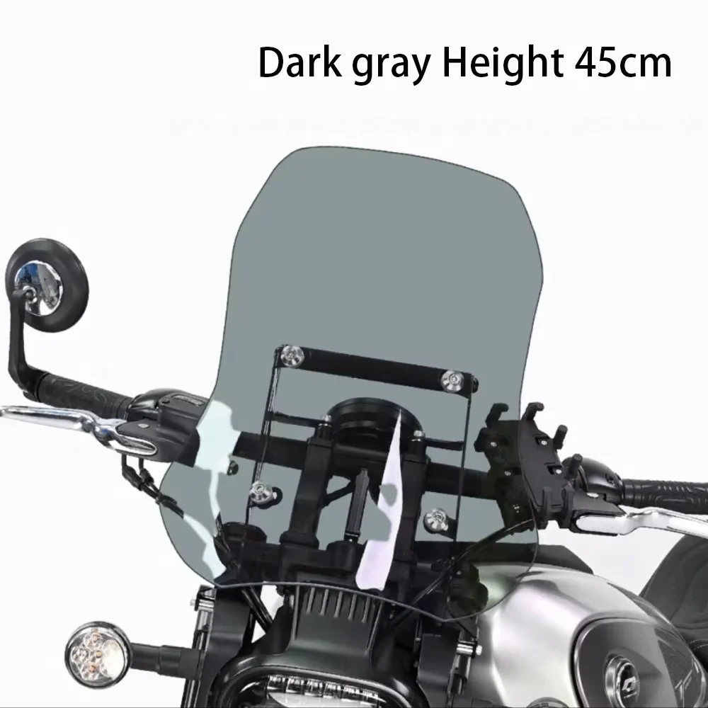 【Good quality】For QJMOTOR SRV600 windshield modification and heightening windshield modification parts