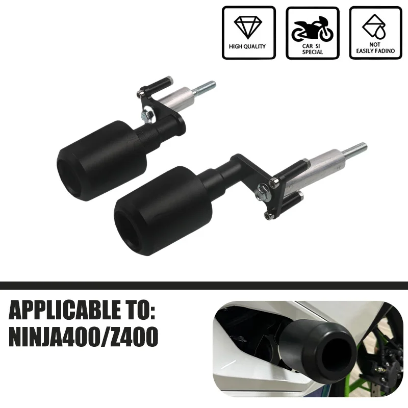 

Для Kawasaki Ninja 400 Ninja400 Z400 Z 400 2018-2023 2024, ползунки для рамы мотоцикла, аварийная накладка, защита от падения, слайдер выхлопа