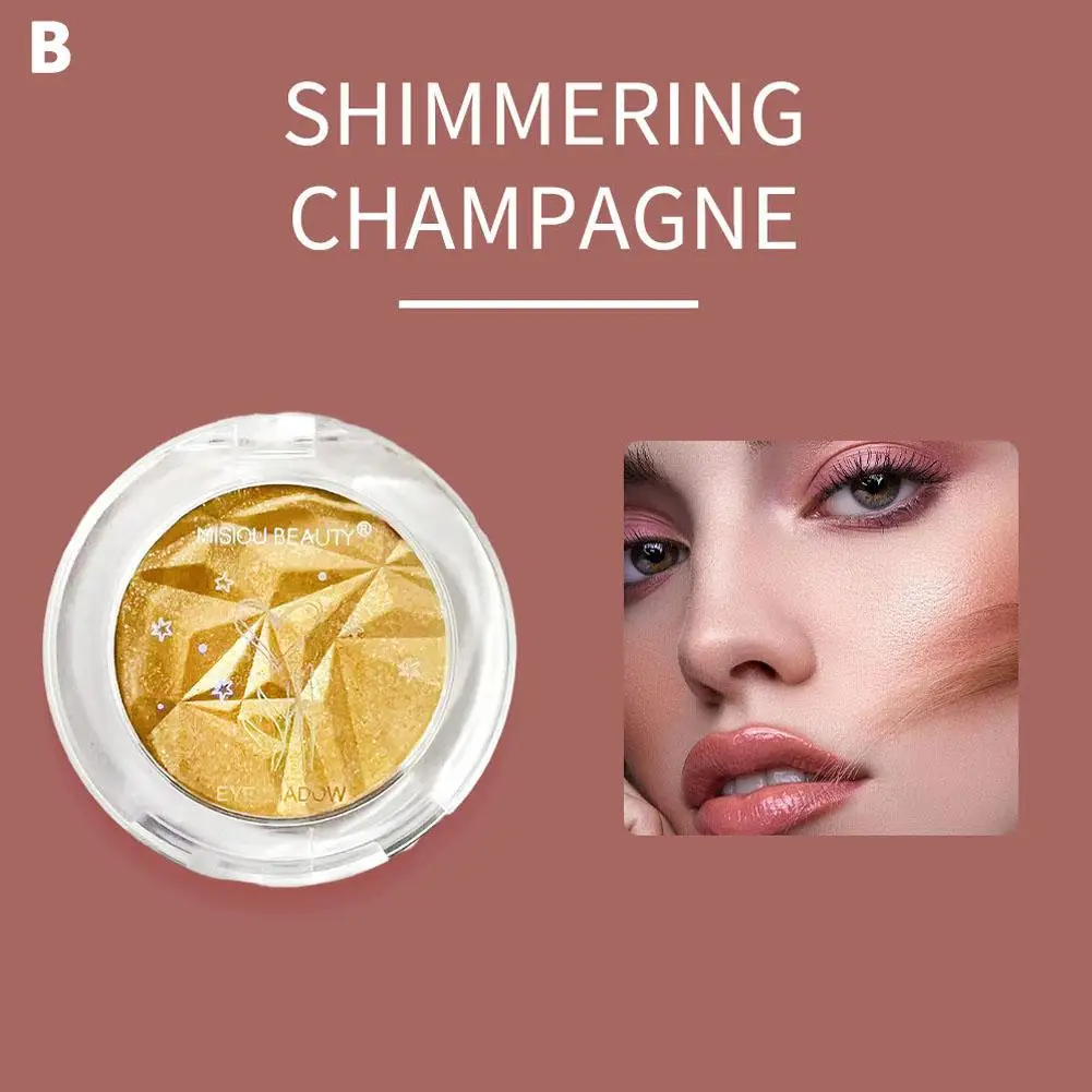 Palette di evidenziatori illuminanti per il viso Shimmer per il viso Contouring lungo impermeabile Evidenzia polvere duratura lucida perlescente Mak K0G8