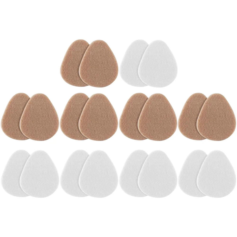 

10 Pairs Shoe Insoles Forefoot Pad Reusable Cushion Metatarsal Pads High Heels Sponge Shoes Supplies Women Man