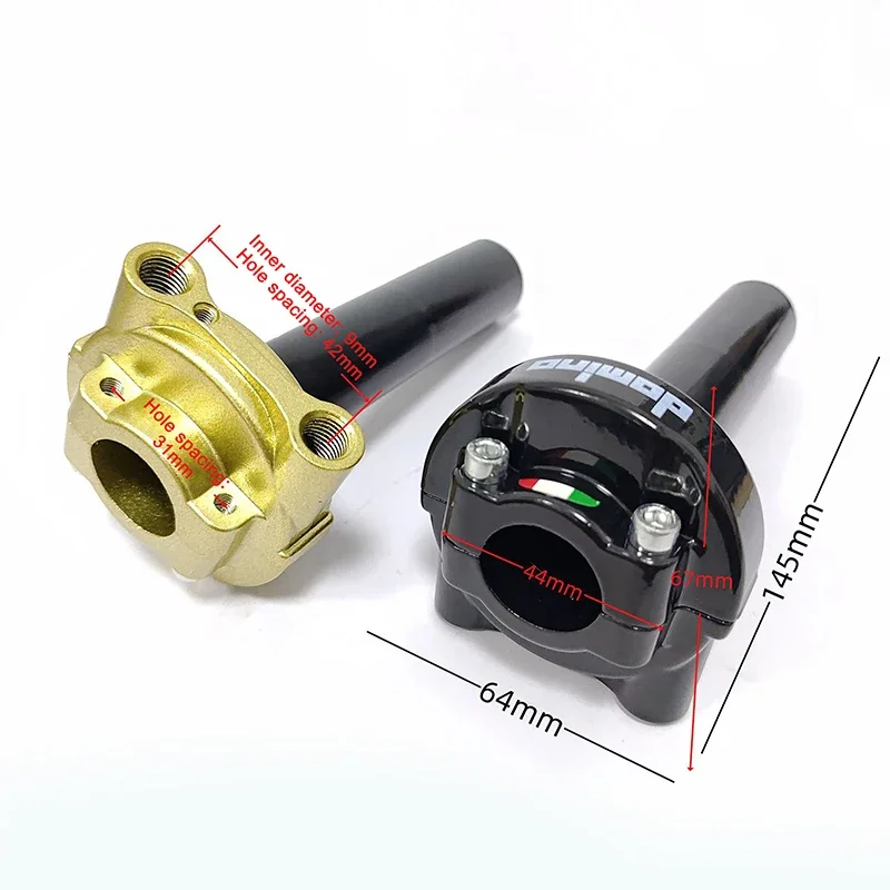 1세트 퀵 턴 스로틀 트위스트 그립 오토바이 22mm 7/8'' 핸들 액셀러레이터 500cc-900cc 모토크로스 피트 더트 바이크 부품용