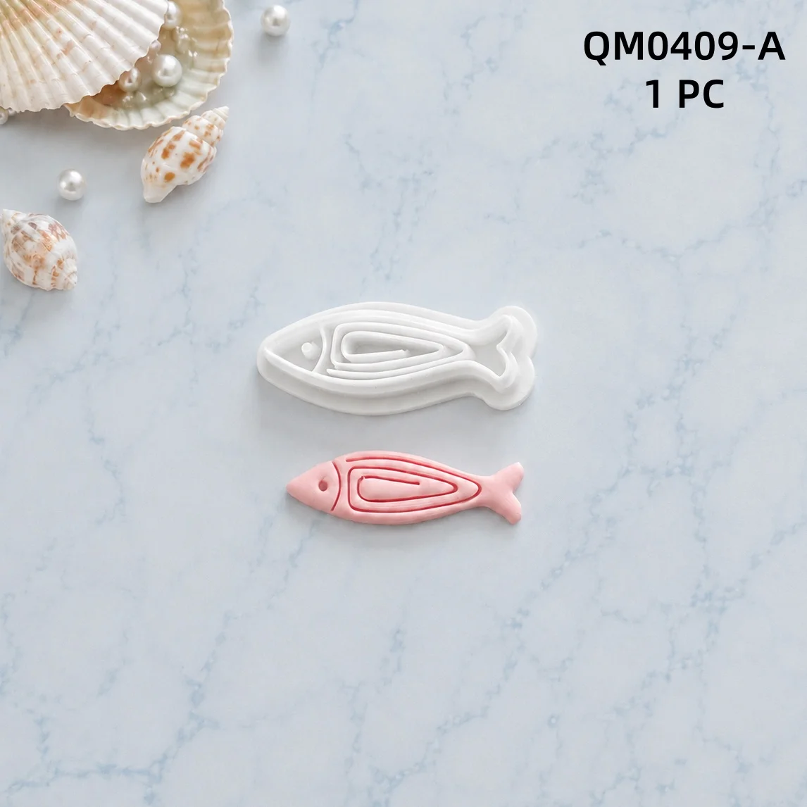 1 Stück Ohrring-Herstellungsform, Kreative Fisch-Serie, Weiche Keramik-Polymer-Clay-Schneider, Cartoon-Fischform, DIY Handgemachte Schmuckherstellung – Detail 8