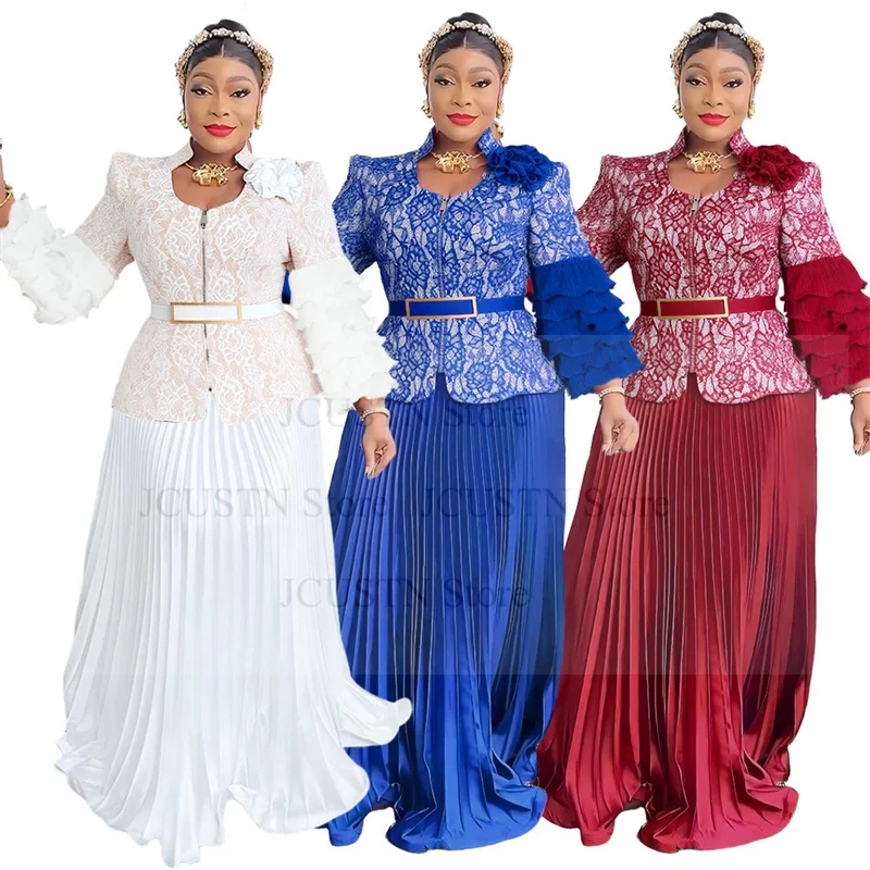 

African Dresses for Women 2025 New Fashion Plus Size Sequin Evening Party Long Dress Dashiki Ankara Outfits Robe African Clothes