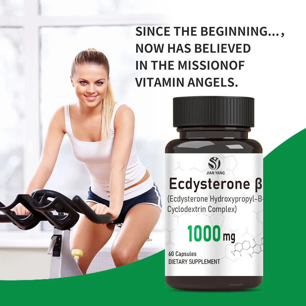 

1Pc Ecdysterone Capsule Muscle Mass Increase Size Anabolic Activity Support Muscle Development Physical Strength Increase