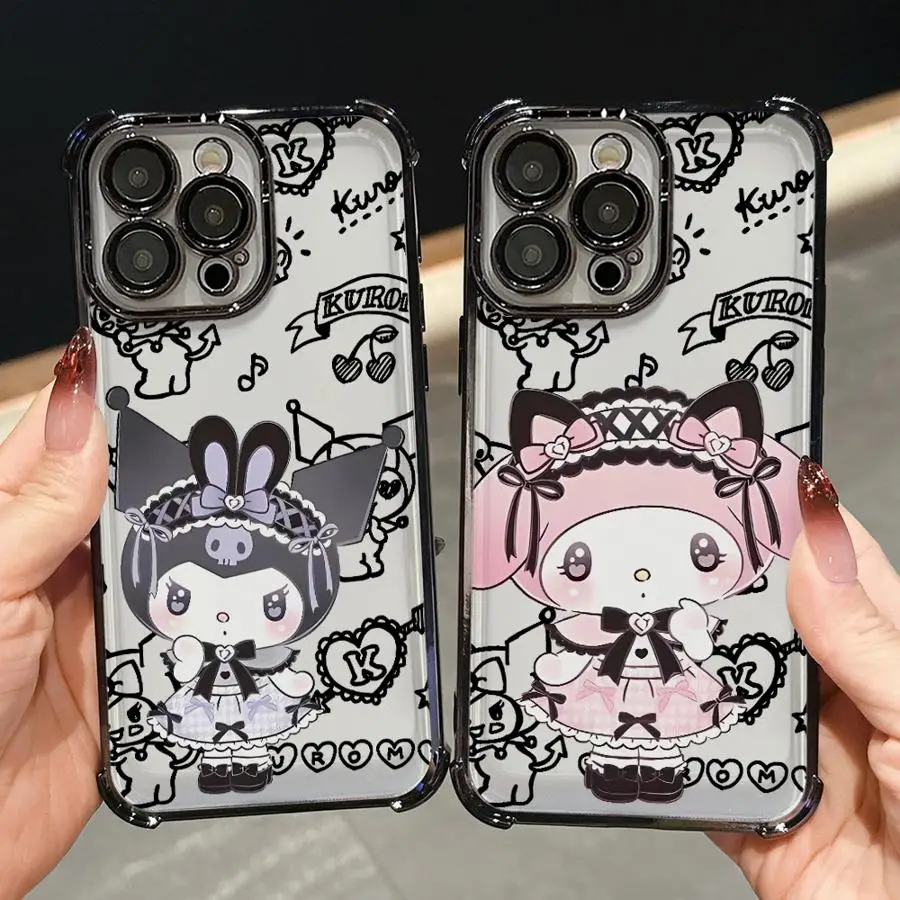 

CAartoon Kuromi Phone Cover Case for Apple iPhone 17 Pro Max 13 16 Pro 14 11 15 12 Plus 16e Air