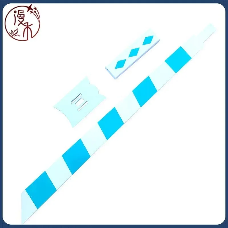 Kostium Panty & Stocking with Garterbelt, niebiesko-białe paski, rekwizyty, miecz, broń, Halloween, Boże Narodzenie, przebranie na imprezę, akcesoria.