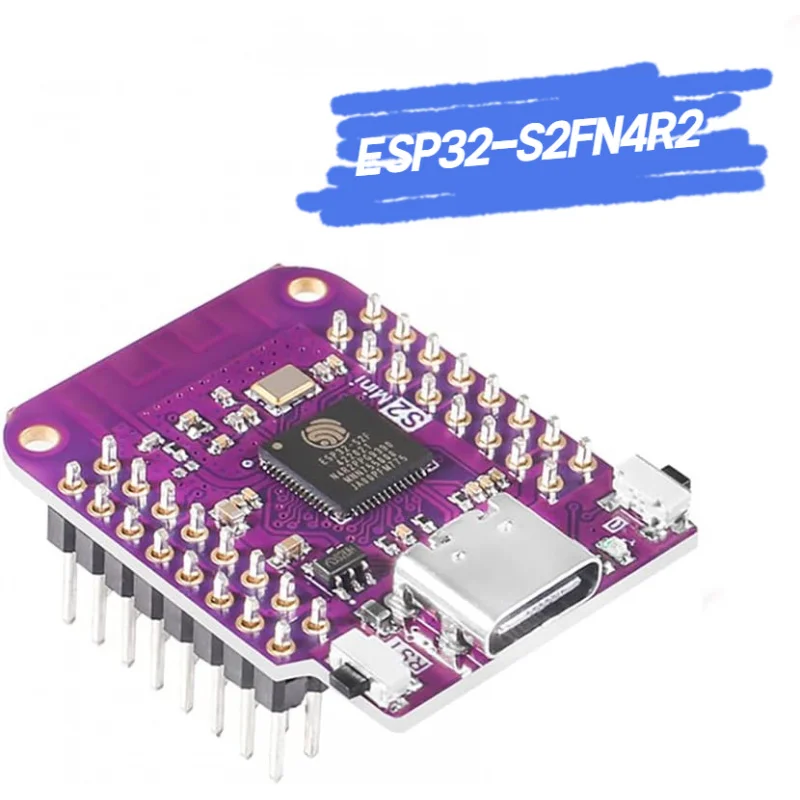 

3pcs ESP32 S2 Mini WiFi Board with ESP32-S2FN4R2, 4MB Flash & Type-C Connect, Ultra-Low Power Wireless Module