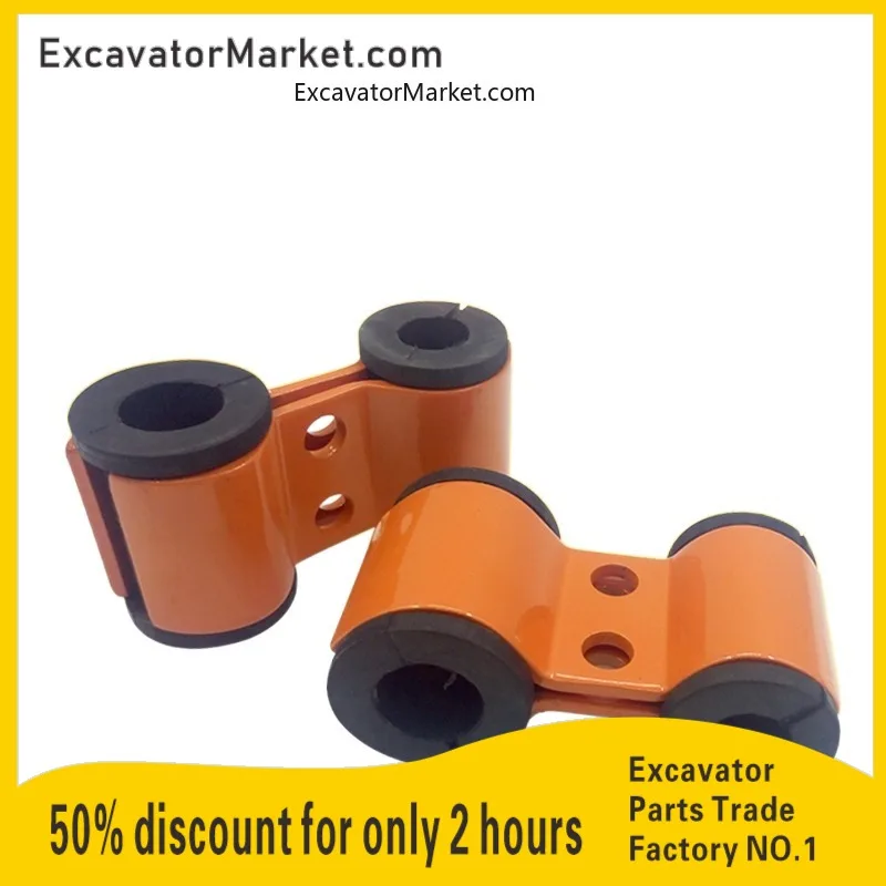 

Excavator Parts For Daewoo Doosan DX200 215 220 225 258-5-7-9 Excavator Boom tubing pipe clamp rubber pipe 370