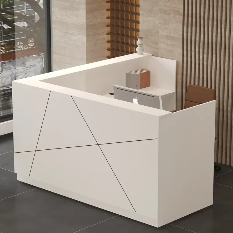 for Company Large Front Desk Reception Desk Modern Design for Barber Shop Clothing Store Milk Tea Shop Corner Bar Checkout