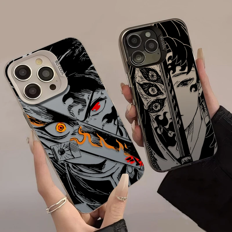 Demon Slayer Placcatura Cassa Del Telefono per Xiaomi Redmi Nota 14 13 12 11 10 9 8 Pro Plus 14S 12S 11S 10S 9S Redmi 14C 14R 13C 12C 11A