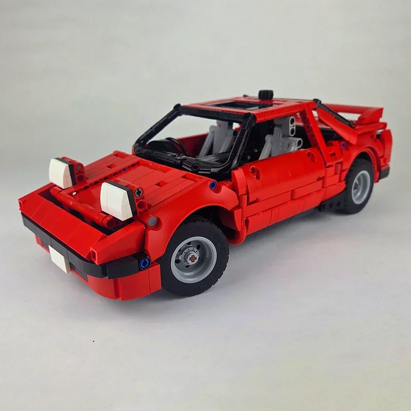 Moc Building Blocks Super red sedan sports car racing MR2 Technology Modular Bricks Model Gifts Christma Toys DIY Sets Assembly！