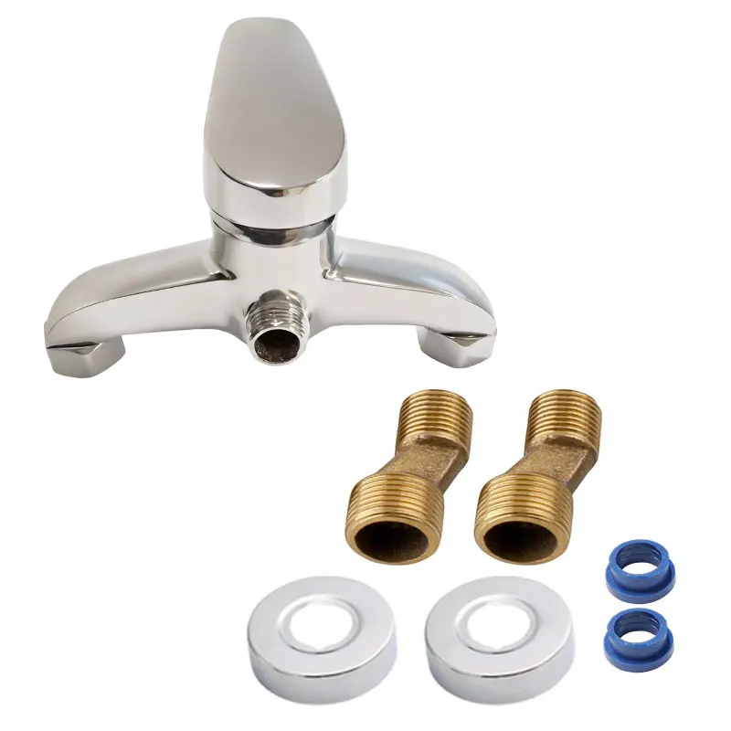 1pcs Bathroom Water Heater Shower Mixing Valve Shower Faucet with Hot Cold Water Mixing Valve Shower Faucet Shower Tap Switch