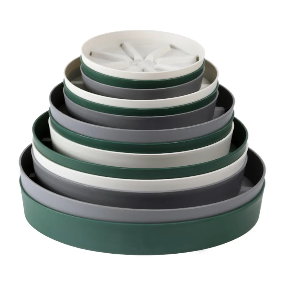 New Mobile Flowerpot Tray Plastic BreathableBase Bottom Flower Pot Gardening Stand Patio Plant Pot Tray