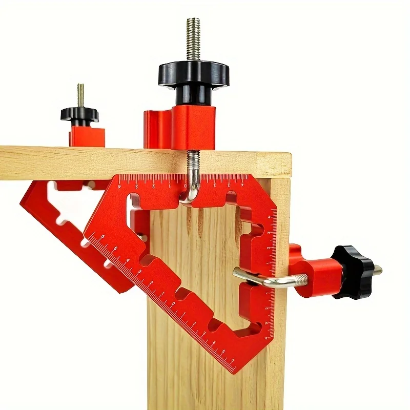 L-shaped Auxiliary Fixture Splicing Board Posicionamento Painel Clipe Fixo Régua Quadrada de Carpinteiro Ferramentas para Carpintaria 45 Graus 90 Graus