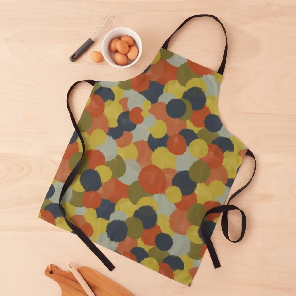 

Happy Dots by Ray Vivienne Apron Waterproof Kitchen Woman Customizable Apron