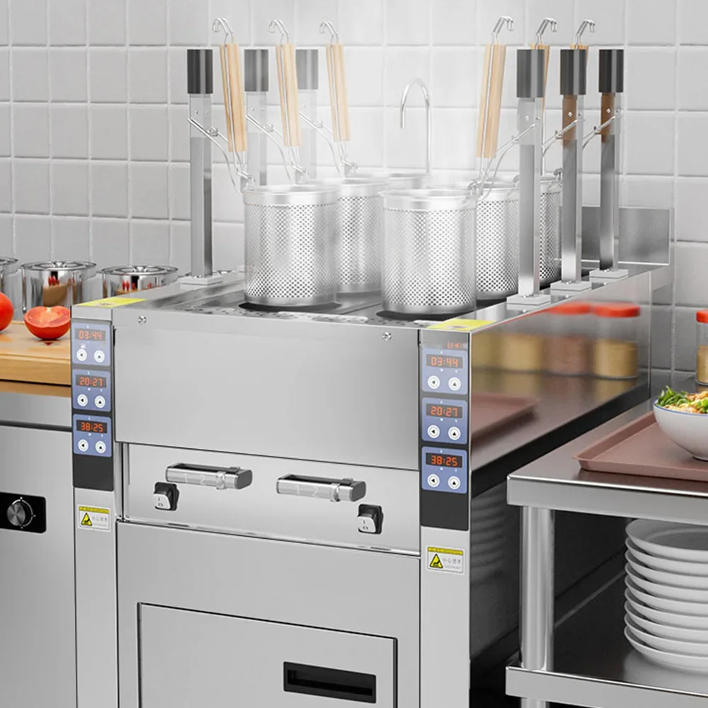 

Fully Automatic Lifting Commercial Electric Intelligent Dumpling Spicy Noodle Cooking Machine For Hotel Canteen