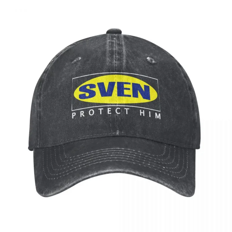 SVEN Protect At All Costs Denim Baseball Cap Men Casual Trucker Hat Spring Aesthetic Fishing Wholesale Snapback Cap