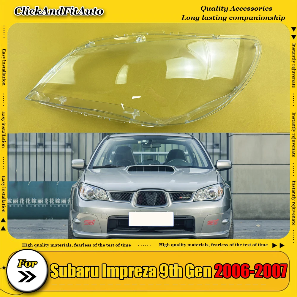 

For Subaru Impreza 9th Gen 2006 2007 Headlamp Cover Shell Transparent Lampshade Headlight Lens Lamp Mask Plexiglass