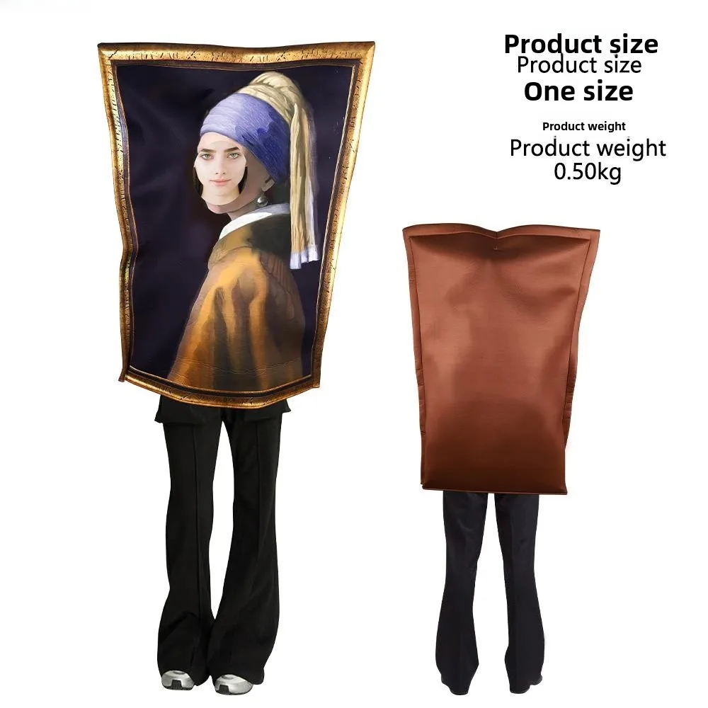 

Хэллоуин всемирно известная картина косплей Мона Ван Гога Scr Cn постер прямая отправка забавный костюм для родителей и детей