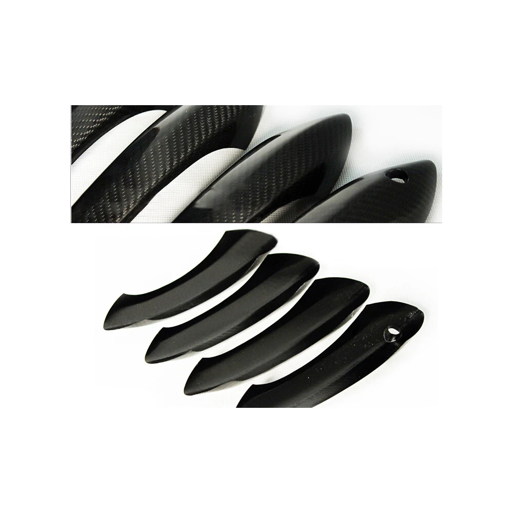 Carbon Fiber Car Door Handle Bar Trims Cover For BMW 5 Series GT 4 Door 2010-2015 Non LED Handle 4pcs