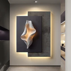 Modern LED Wall Lamps Minimalism Crystal Porcelain For Living Room Corridor Home Decoration Luster Hanging Painting Mural Light