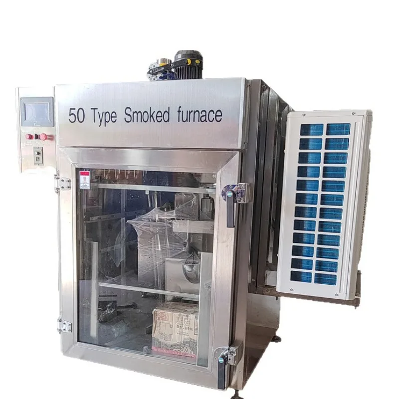 Ahumador frío de salmón, secador de sardín con calefacción eléctrica, ahumador automático de azúcar de pescado especiado