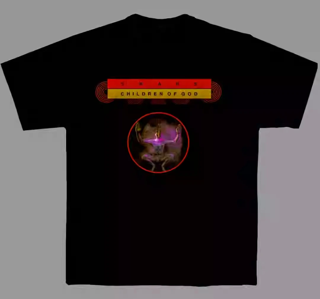 البجعات الأمريكية الشرير الفرقة قصيرة الأكمام المتخصصة الأمريكية عارضة القطن المطبوعة تي شيرت جودة عالية الساخن بيع فضفاضة قصيرة الأكمام