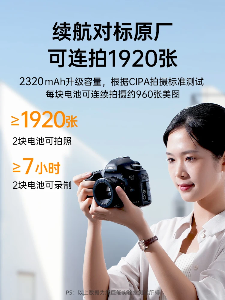 แบตเตอรี่กล้อง LP-E6 E6NH ใช้ได้กับเครื่องชาร์จ Canon R6, R5, 60D, 70D, 80D, 90D, 5D4, 5D3, 5D2, 5DS, 7D, 6D, 5DMark4