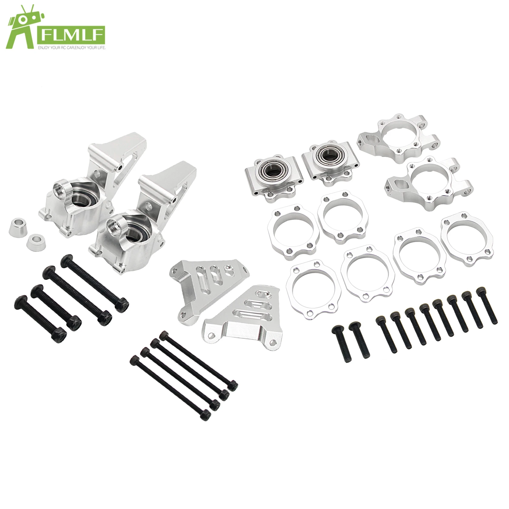 CNC Front or Rear Wheel Hub Carrier or Suspension Arm or Bulkhead or Shock Tower Support Kit for 1/5 HPI ROVAN KM BAJA 5B 5T 5SC