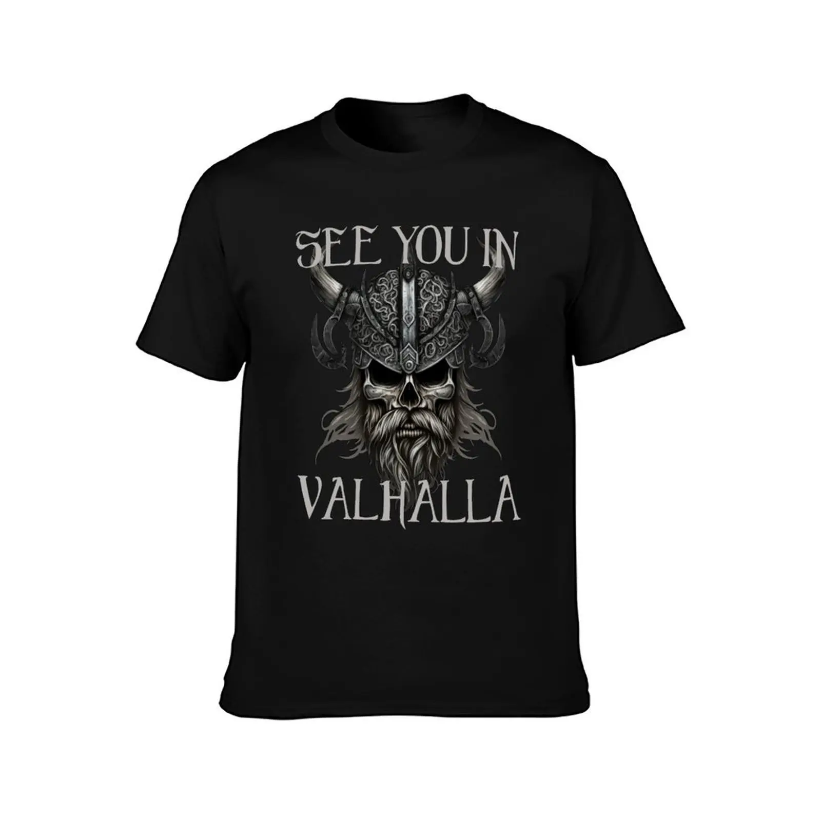 See you in Valhalla - Viking Skull T-Shirt Performance Workout Short Sleeve Tee T-Shirt